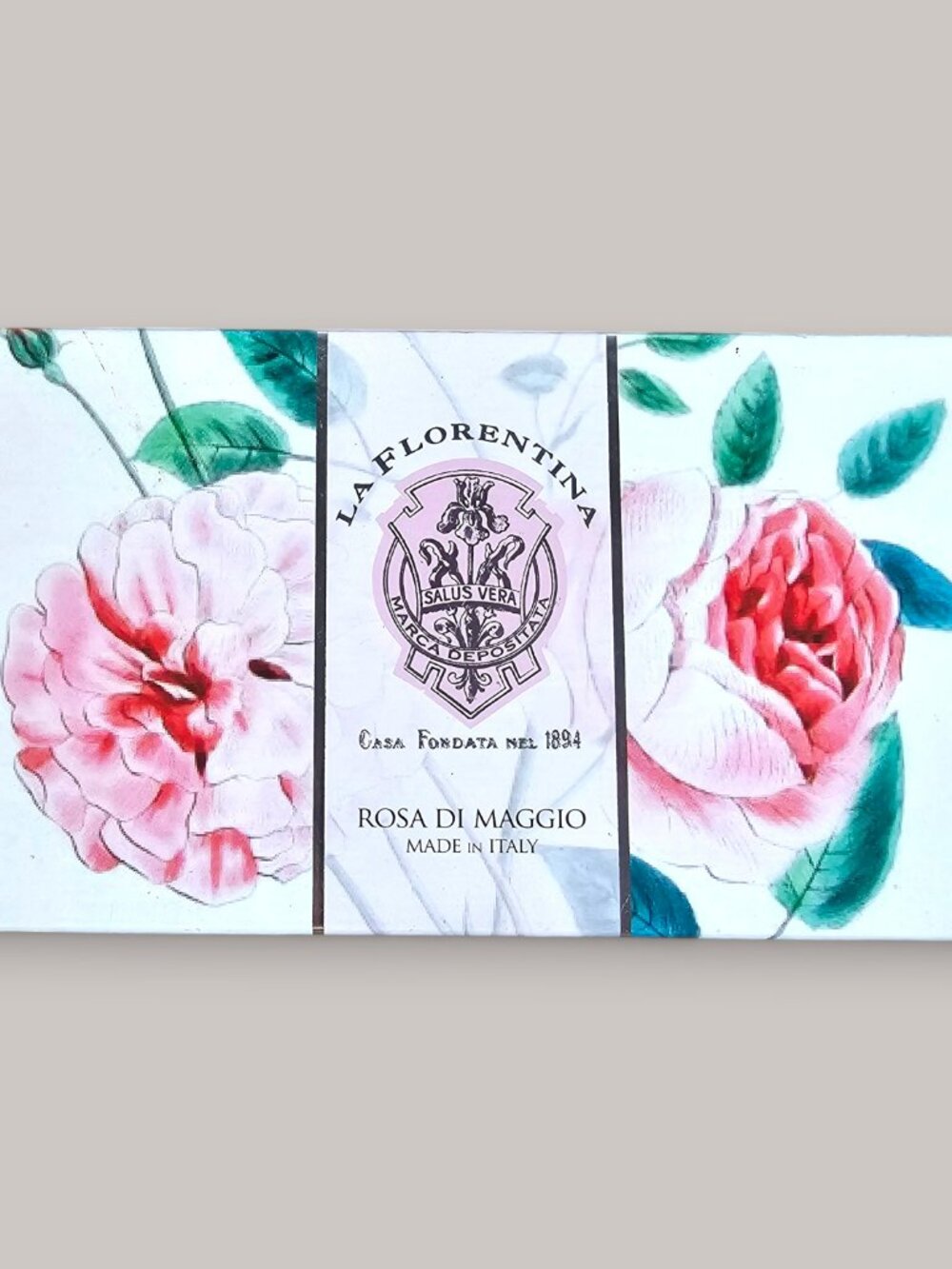 La Florentina Rosa Di Maggio Rose Of May Hand Soap 3 Bar 5.3 Oz Each Floral NEW